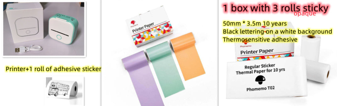 Mini Bluetooth Thermal Label & Photo Printer