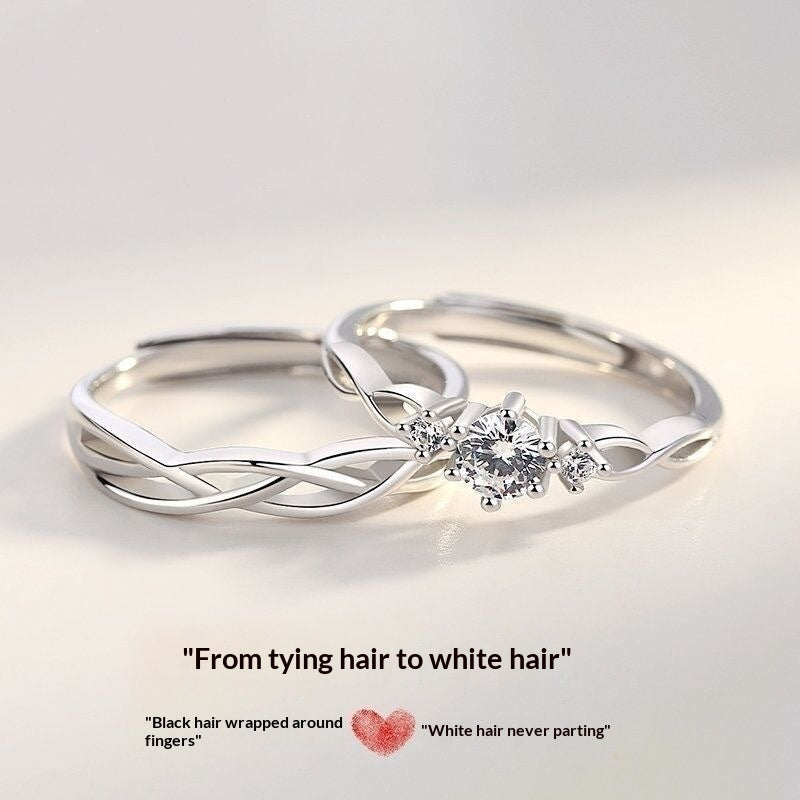 Simple And Elegant Couple's Ring For Men And Women