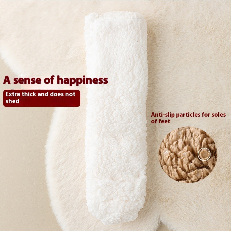 Winter Floor Socks Velvet Thicken Warm Coral Velvet Cute Socks Home Footwear Non-slip Socks New Year Gifts Winter Gadgets