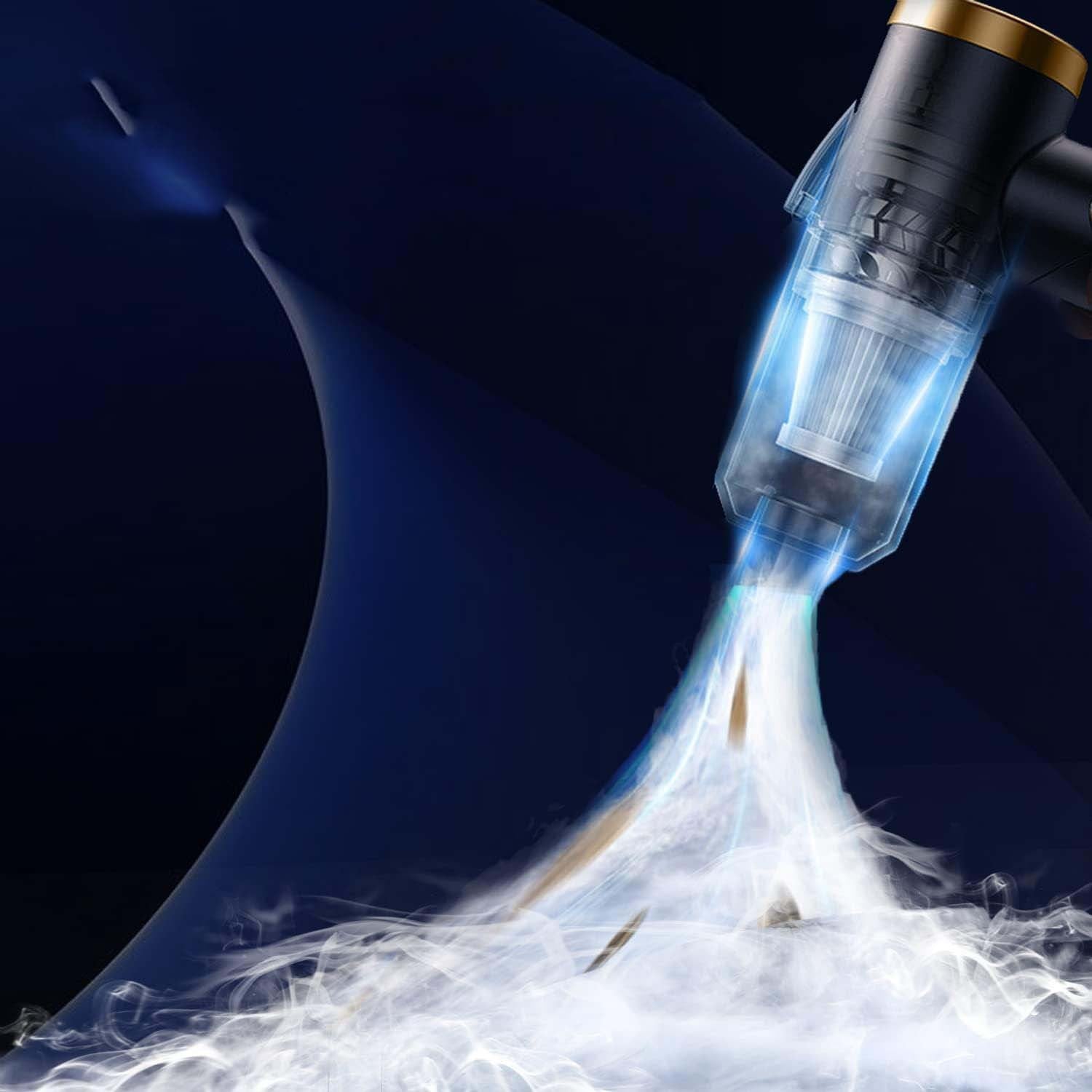 Vacuum Cleaner And Air Duster For Cars, Homes, Offices And Pets, High-power, Multi-nozzle Handheld Car Vacuum Cleaner.