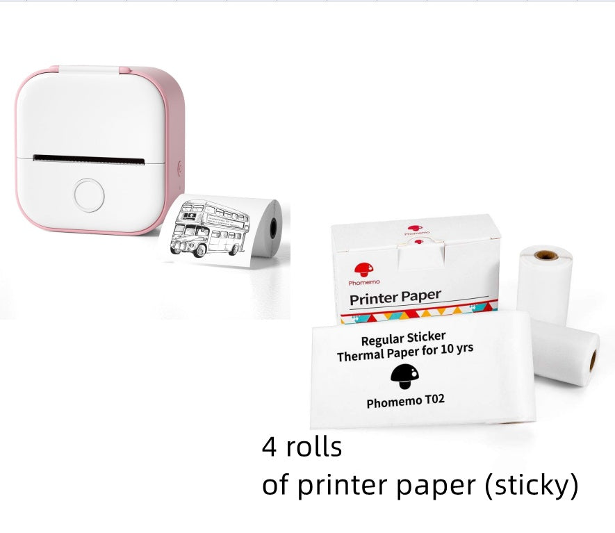 Mini Bluetooth Thermal Label & Photo Printer