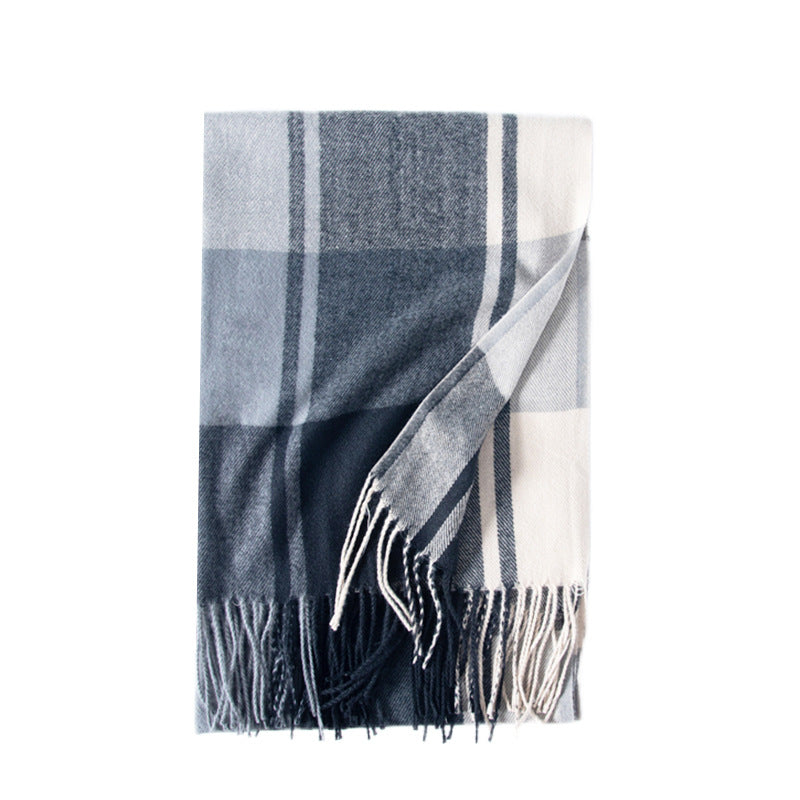 Thick Warm Tassel Artificial Cashmere Scarf