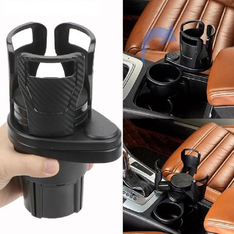 Foldable Car Cup Holder Drinking Bottle Holder Cup Stand Bracket Sunglasses Phone Organizer