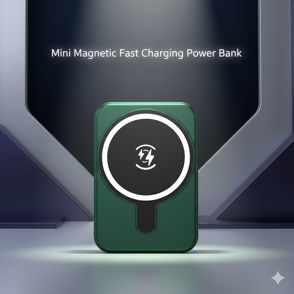 Mini Fast Charging Magnetic Wireless Portable Power Bank 5000-10000 MAh