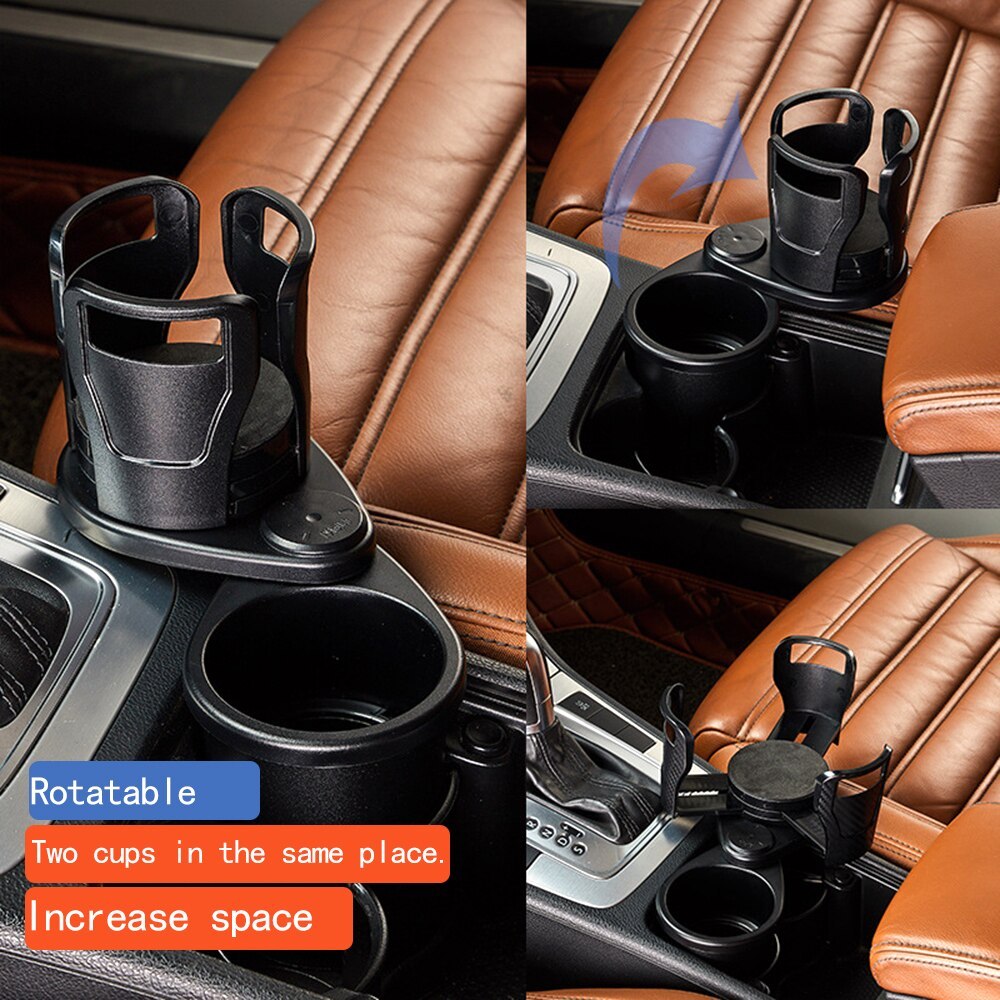 Foldable Car Cup Holder Drinking Bottle Holder Cup Stand Bracket Sunglasses Phone Organizer