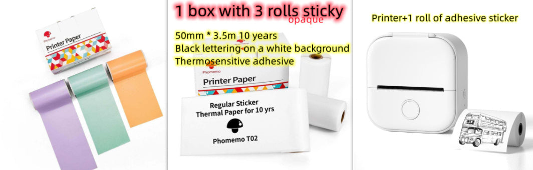 Mini Bluetooth Thermal Label & Photo Printer