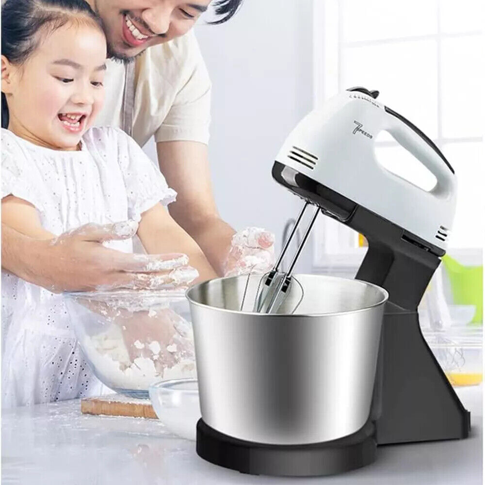 Electric Stand Mixer Food 7 Speed Multi Mixing Bowl Cake Blender Beater Dough