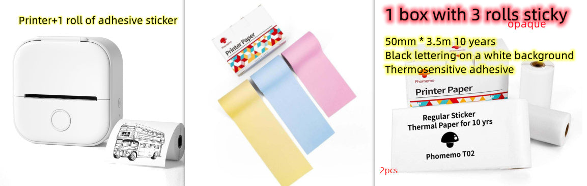 Mini Bluetooth Thermal Label & Photo Printer