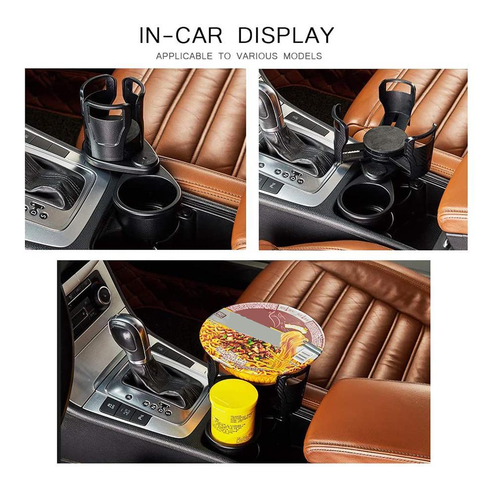 Foldable Car Cup Holder Drinking Bottle Holder Cup Stand Bracket Sunglasses Phone Organizer