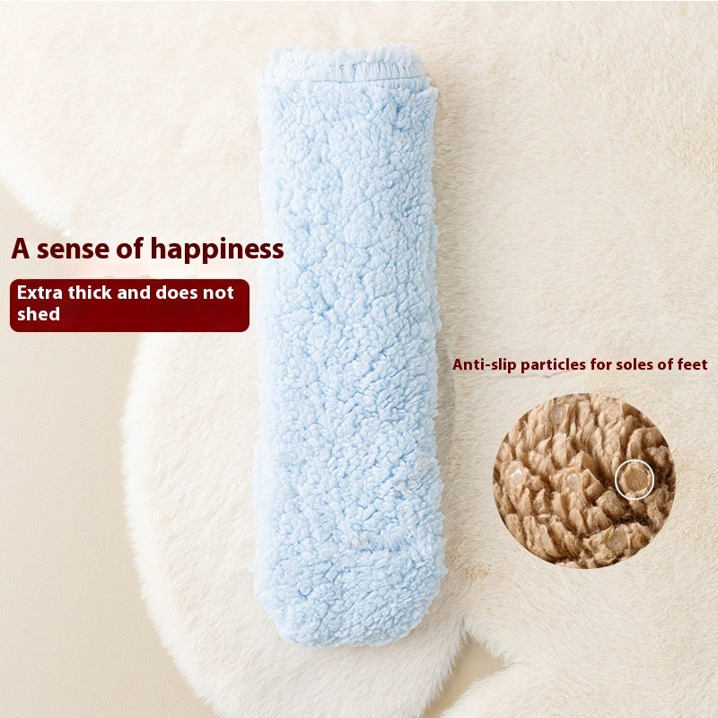 Winter Floor Socks Velvet Thicken Warm Coral Velvet Cute Socks Home Footwear Non-slip Socks New Year Gifts Winter Gadgets